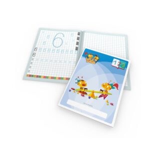 ZVEZEK LILI IN BINE A4 VELIKI KARO 1CM 123 S ŠTEVILKAMI