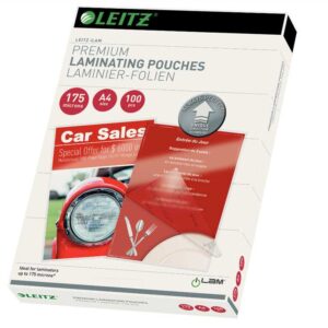 ŽEPKI ZA PLASTIFICIRANJE LEITZ A4 175MIC S SMERNIMI PUŠČICAMI 1/100 74830000