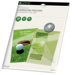 ŽEPKI ZA PLASTIFICIRANJE LEITZ A3 80MIC S SMERNIMI PUŠČICAMI 1/25 74860000