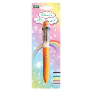 SVINČNIK KEMIČNI LEBEZ Z 10 BARVNIMI VLOŽKI MIX BARVE 68032 BLISTER